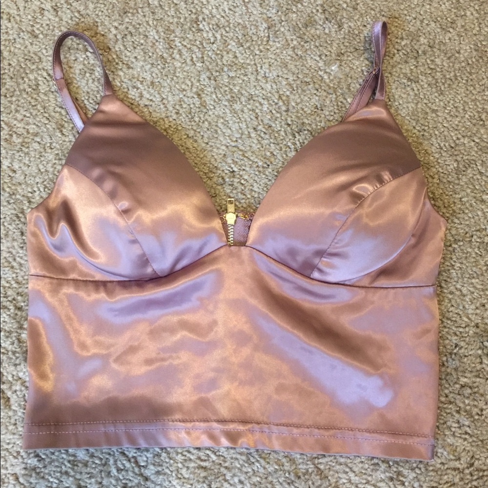 SEXY SILK CROP TOP